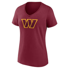 Terry McLaurin Washington Commanders Women's Player Icon Name & Number V-Neck T-Shirt - Burgundy T-shirts