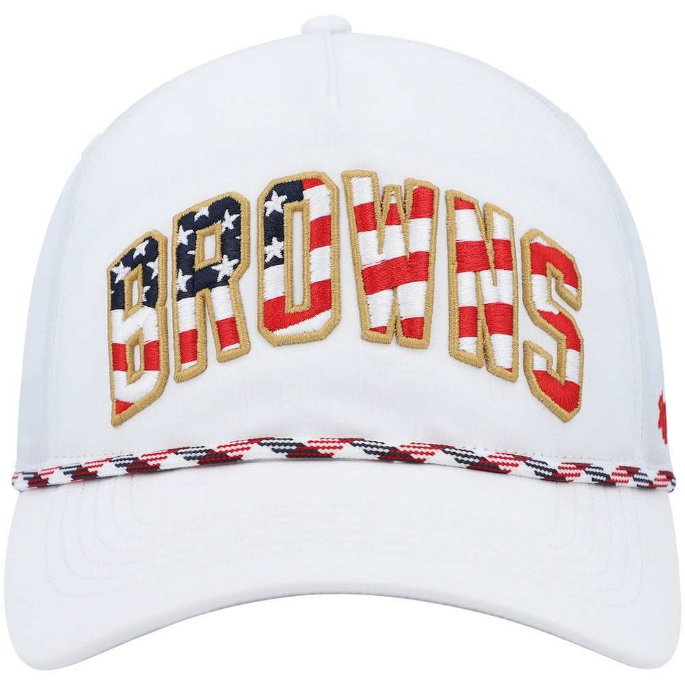 Cleveland Browns '47 Hitch Stars and Stripes Trucker Adjustable Hat - White Hats