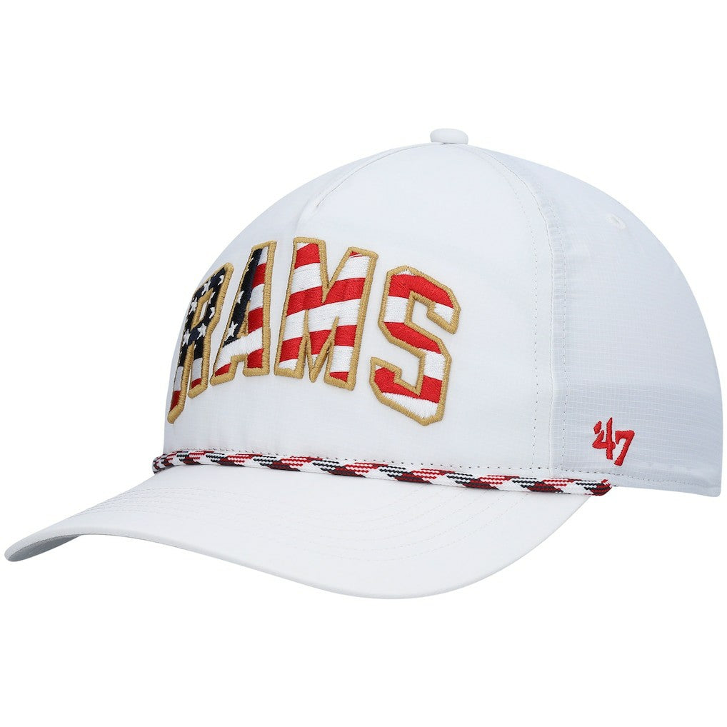 Los Angeles Rams '47 Hitch Stars and Stripes Trucker Adjustable Hat - White Hats