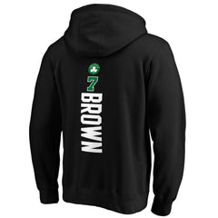 Jaylen Brown Boston Celtics Playmaker Name & Number Pullover Hoodie Black