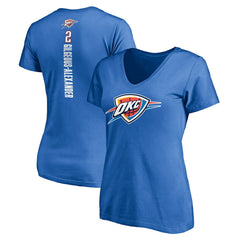 Shai Gilgeous-Alexander Oklahoma City Thunder Women's Playmaker Name & Number V-Neck T-Shirt Blue outlet