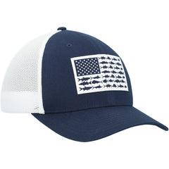 Dallas Cowboys Mesh Fish Flag Flex Hat - Navy/White Hats