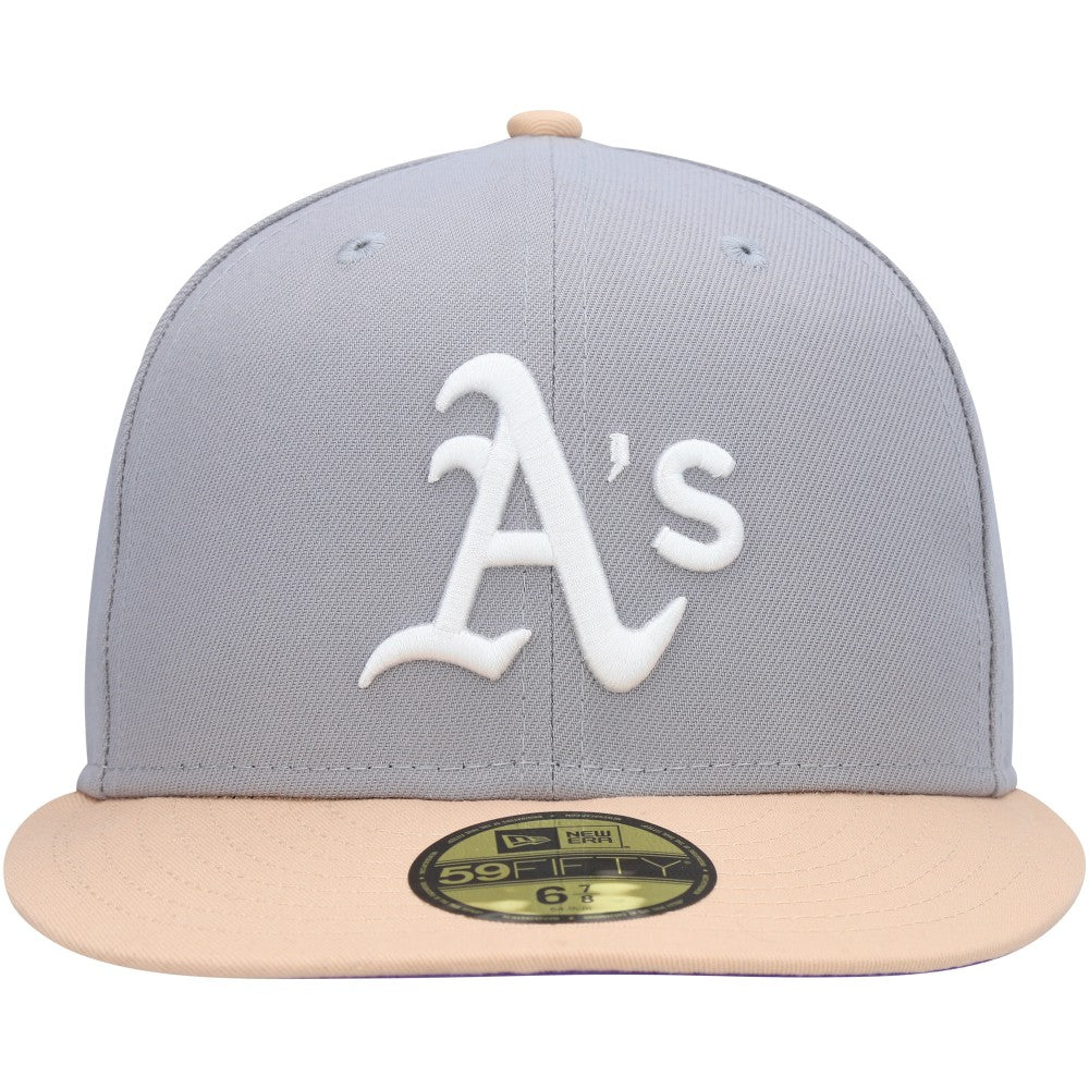 Athletics New Era 1987 MLB All-Star Game Purple Undervisor 59FIFTY Fitted Hat - Gray/Peach Hats