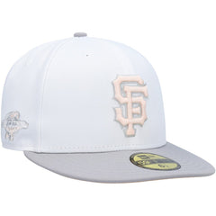 San Francisco Giants New Era 2002 World Series Side Patch Undervisor 59FIFTY Fitted Hat - White/Gray Hats