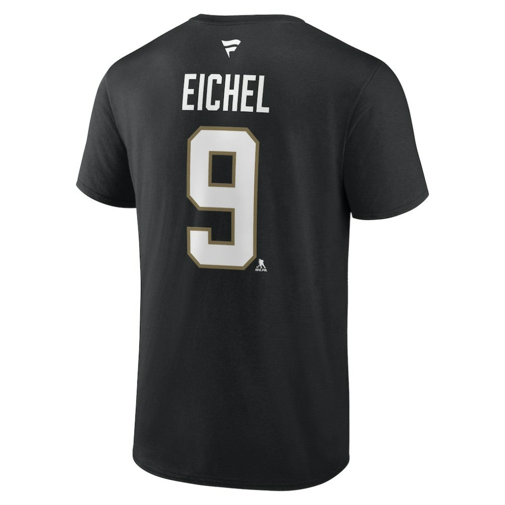Jack Eichel Vegas Golden Knights Fanatics Authentic Stack Name & Number T-Shirt - Black | US 4598539