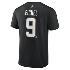Jack Eichel Vegas Golden Knights Fanatics Authentic Stack Name & Number T-Shirt - Black | US 4598539