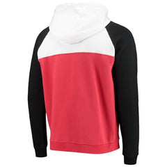 Washington Nationals New Era Cooperstown Collection Quarter-Zip Hoodie Jacket - Red/White Jackets
