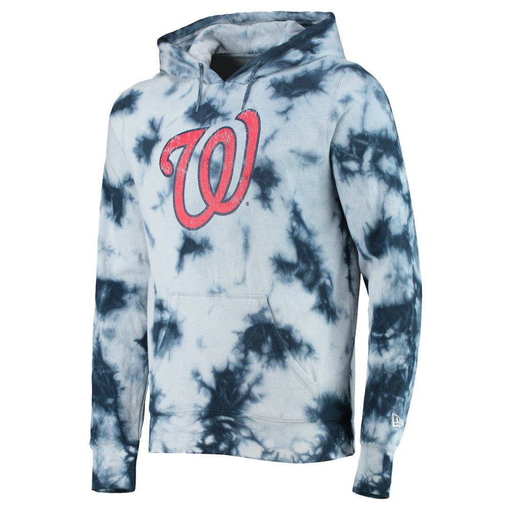 Washington Nationals New Era Tie-Dye Pullover Hoodie - Navy Hoodies