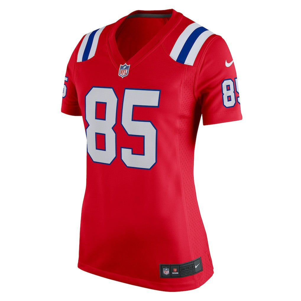 Hunter Henry New England Patriots Women's Team Game Jersey - Red Jerseys