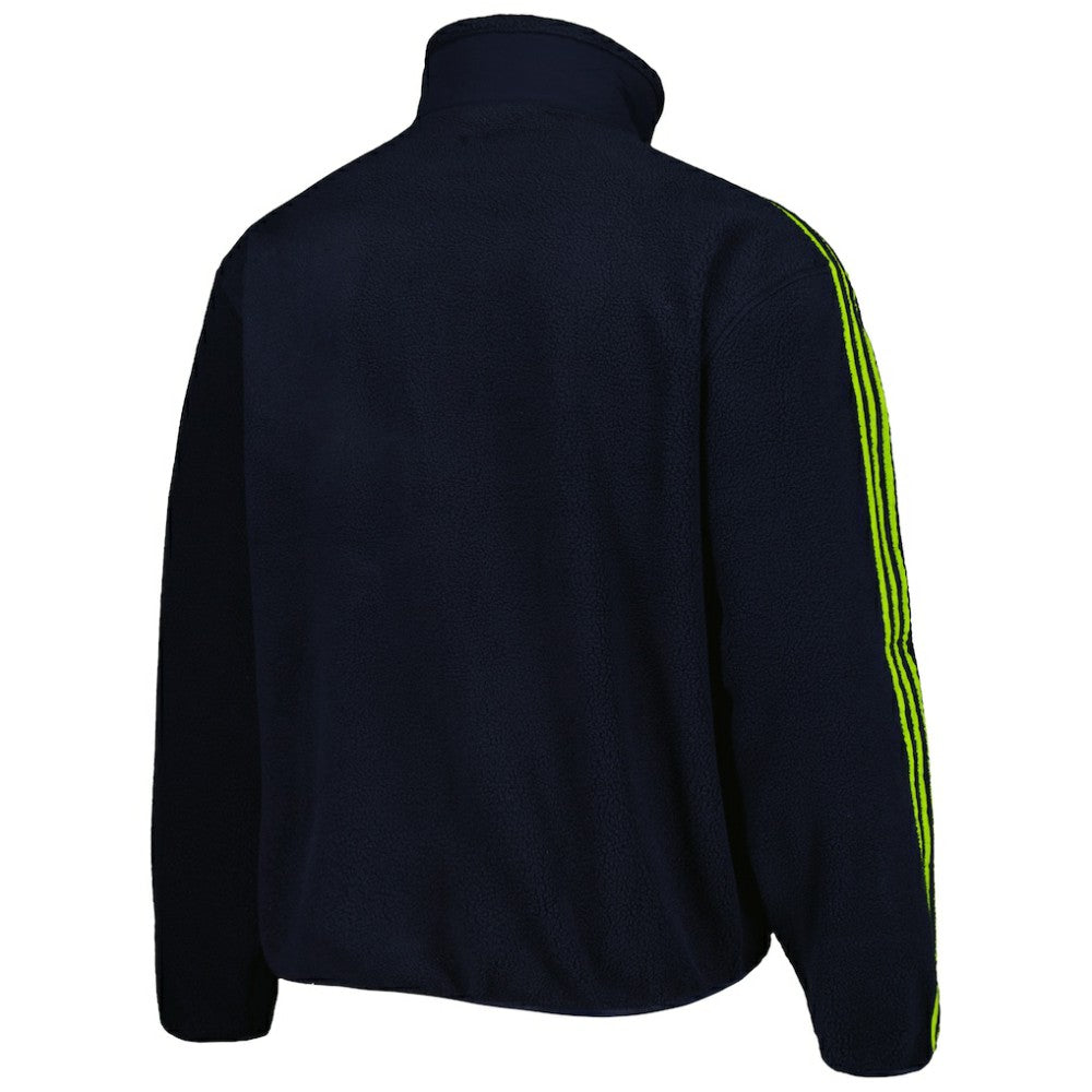 Manchester United Lifestyler Fleece Full-Zip Jacket Navy - Adidas
