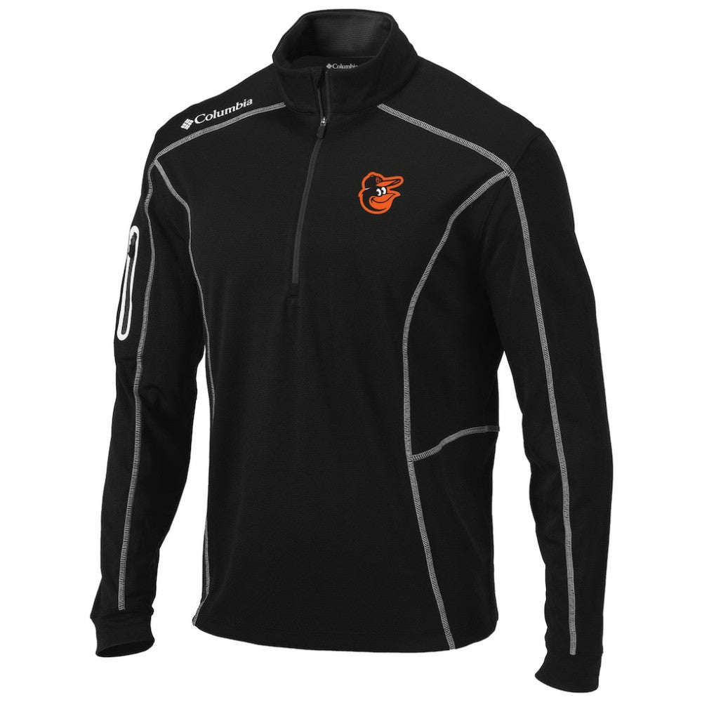 Baltimore Orioles Columbia Shotgun Omni-Wick Quarter-Zip Pullover Jacket - Black Jackets