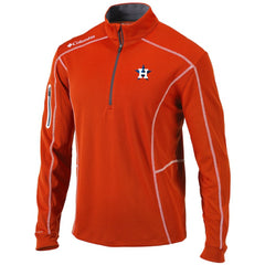 Houston Astros Columbia Shotgun Omni-Wick Quarter-Zip Pullover Jacket - Orange Jackets