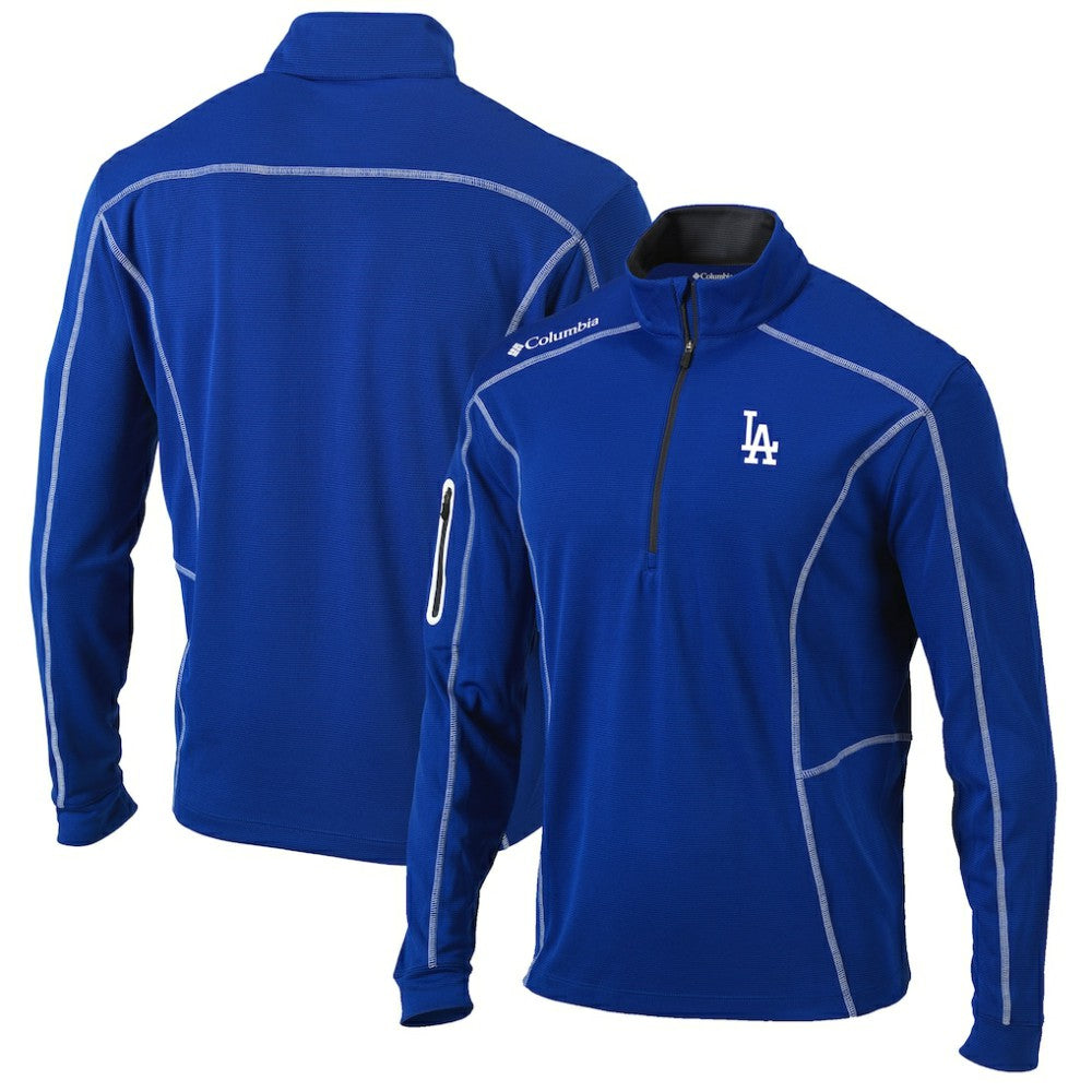 Los Angeles Dodgers Columbia Shotgun Omni-Wick Quarter-Zip Pullover Jacket - Royal Jackets