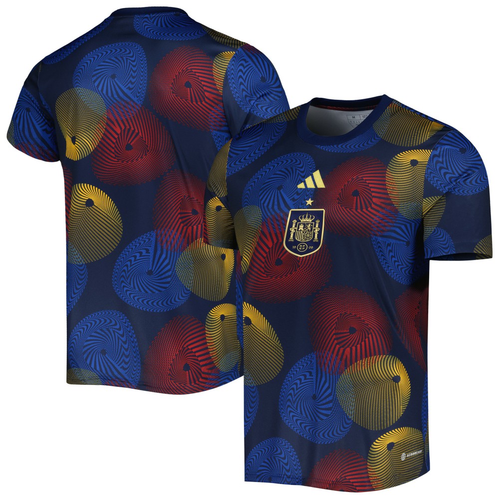 Spain National Team 2022 AEROREADY Pre-Match Top Navy - Adidas discount