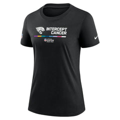 Jacksonville Jaguars Women's NFL Crucial Catch Performance T-Shirt - Black T-shirts