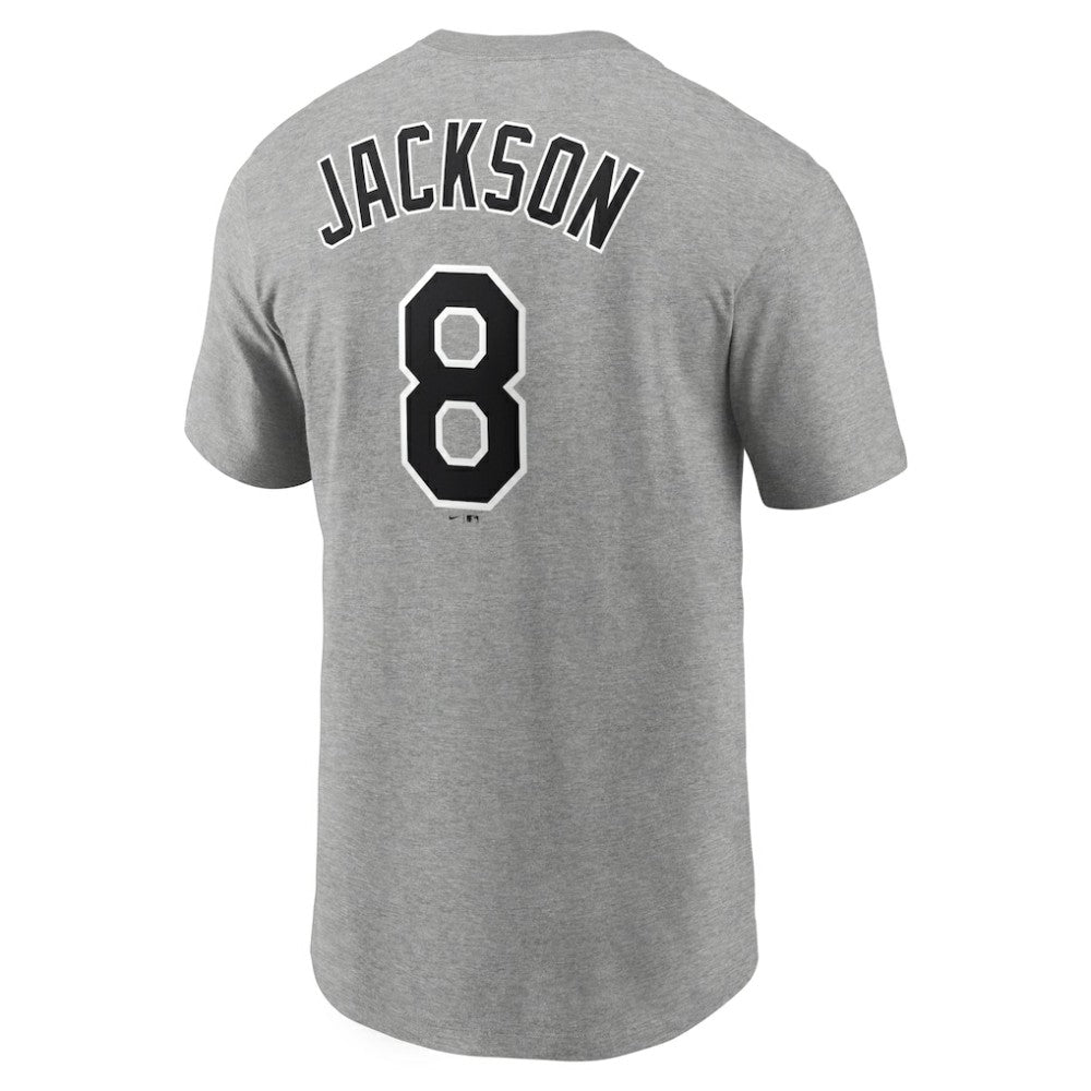 Bo Jackson Chicago White Sox Nike Cooperstown Collection Name & Number T-Shirt - Heathered Gray T-shirts