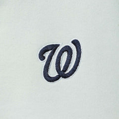 Washington Nationals The Wild Collective Women's Two-Hit Quarter-Zip Pullover Top - Light Blue Pullover