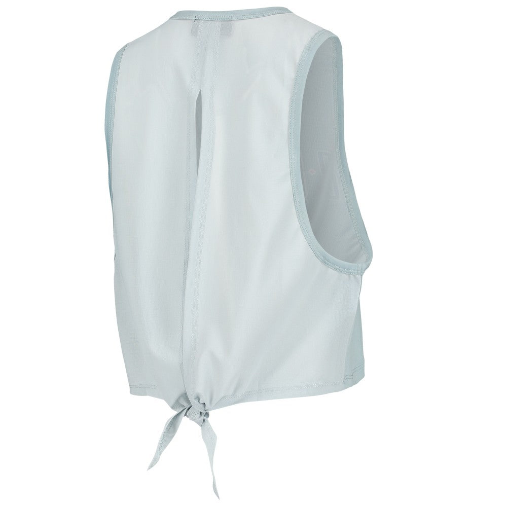 Los Angeles Angels The Wild Collective Women's Open Back Twist-Tie Tank Top - Light Blue Tanks