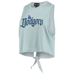 Los Angeles Dodgers The Wild Collective Women's Open Back Twist-Tie Tank Top - Light Blue Tanks