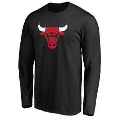 Chicago Bulls Primary Team Logo Long Sleeve T-Shirt Black outlet