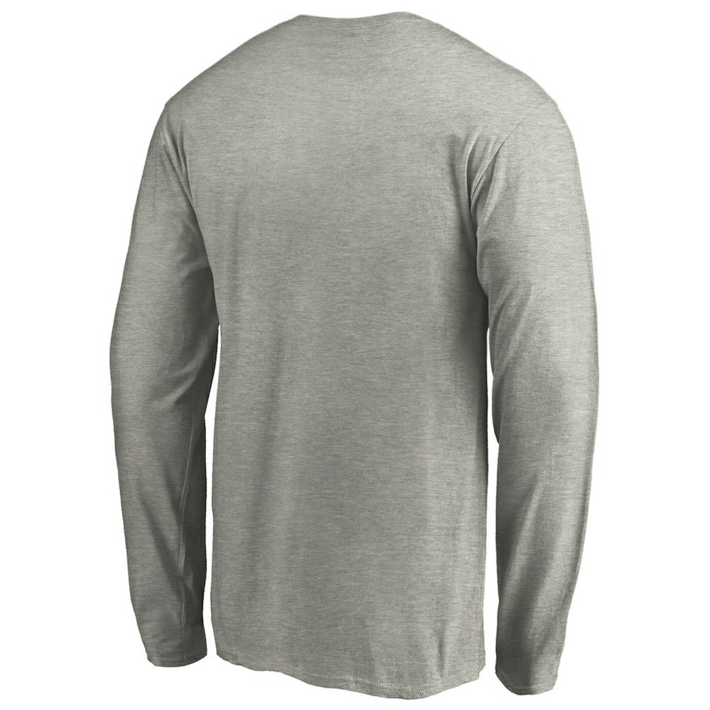 Chicago Bulls Alternate Team Logo Long Sleeve T-Shirt Heathered Gray