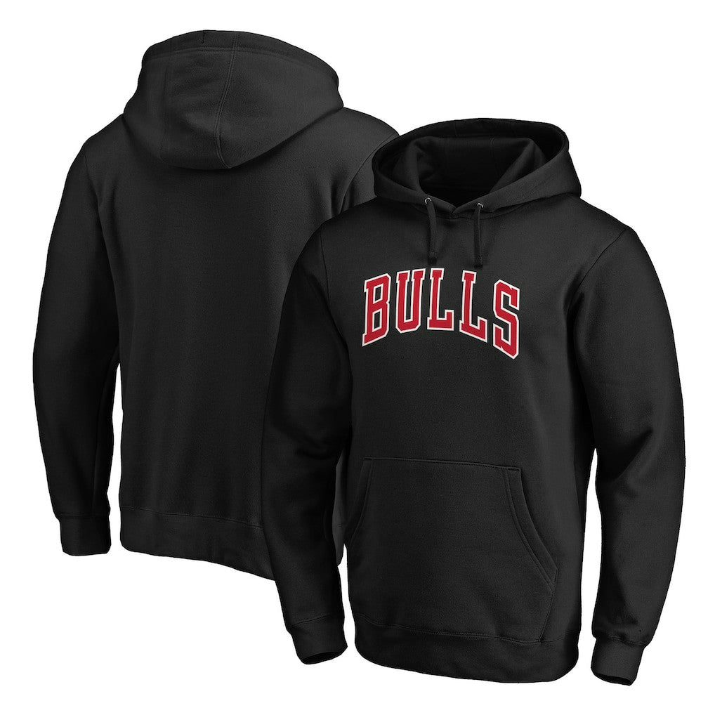 Chicago Bulls Wordmark Alternate Pullover Hoodie Black