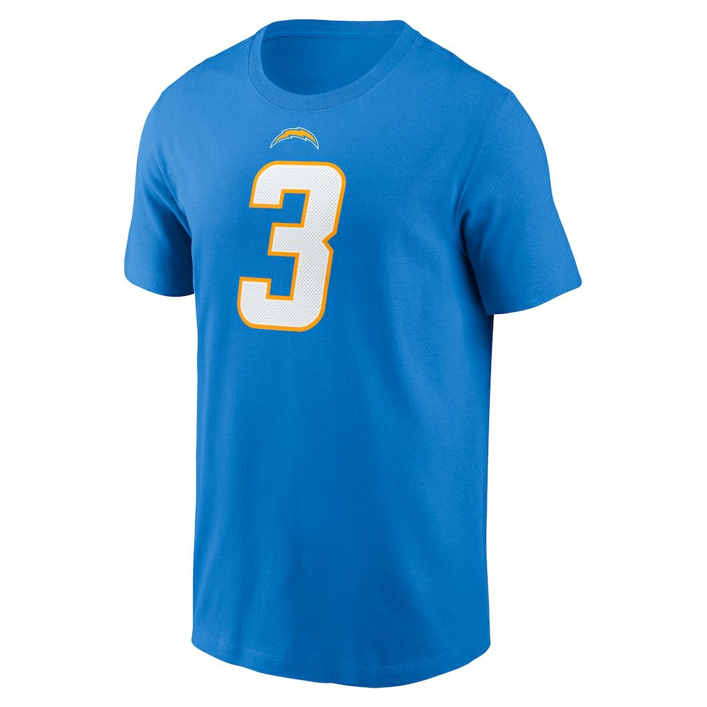Derwin James Jr. Los Angeles Chargers Player Name & Number T-Shirt - Powder Blue T-shirts