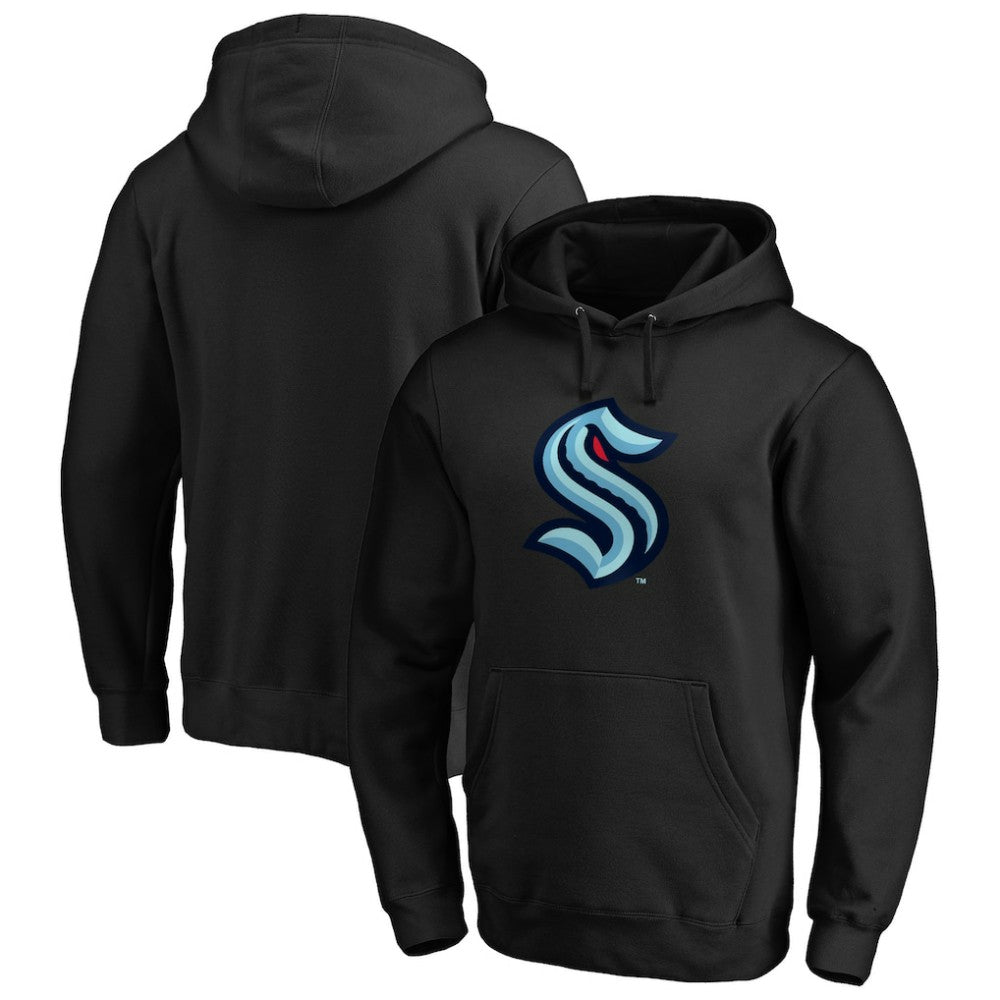Seattle Kraken Primary Team Logo Pullover Hoodie - Black | US 4619614