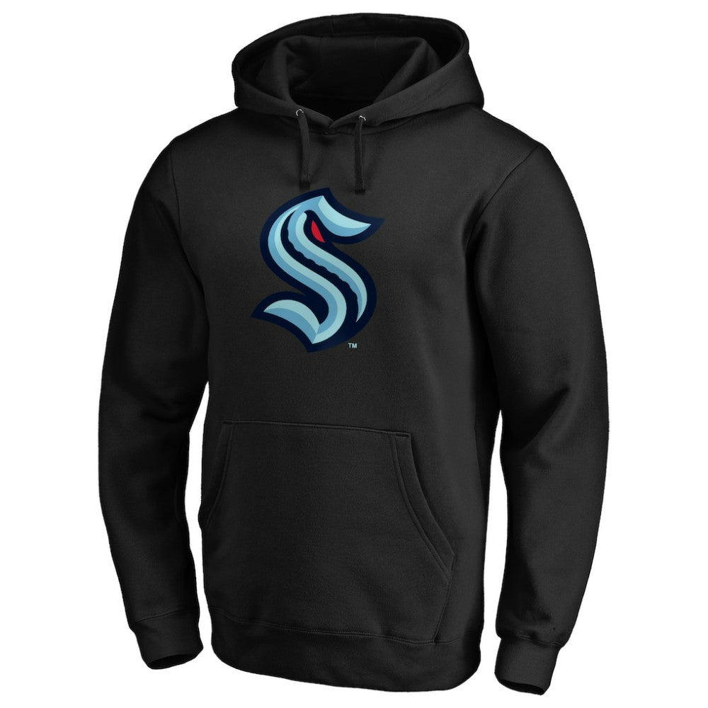 Seattle Kraken Primary Team Logo Pullover Hoodie - Black | US 4619614