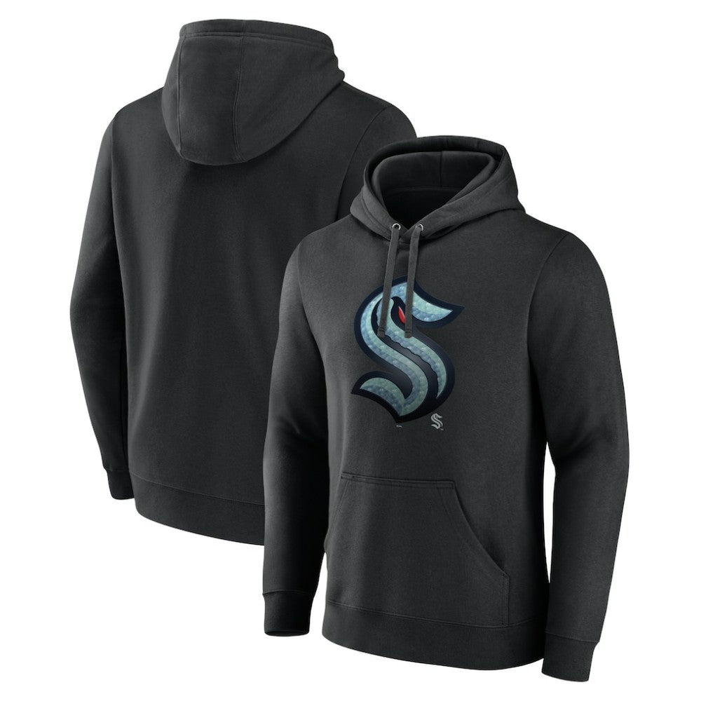 Seattle Kraken Midnight Mascot Pullover Hoodie - Black | US 4619616