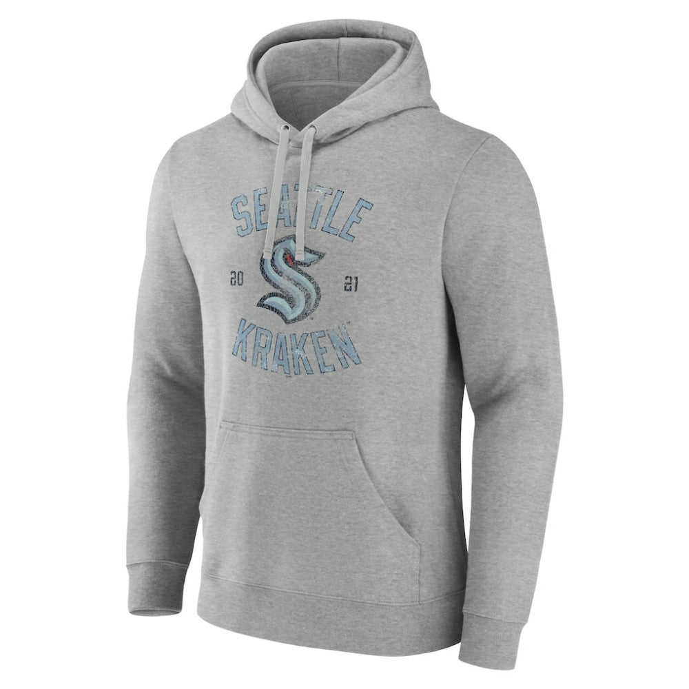 Seattle Kraken Heritage Pullover Hoodie - Heathered Gray | US 4619622