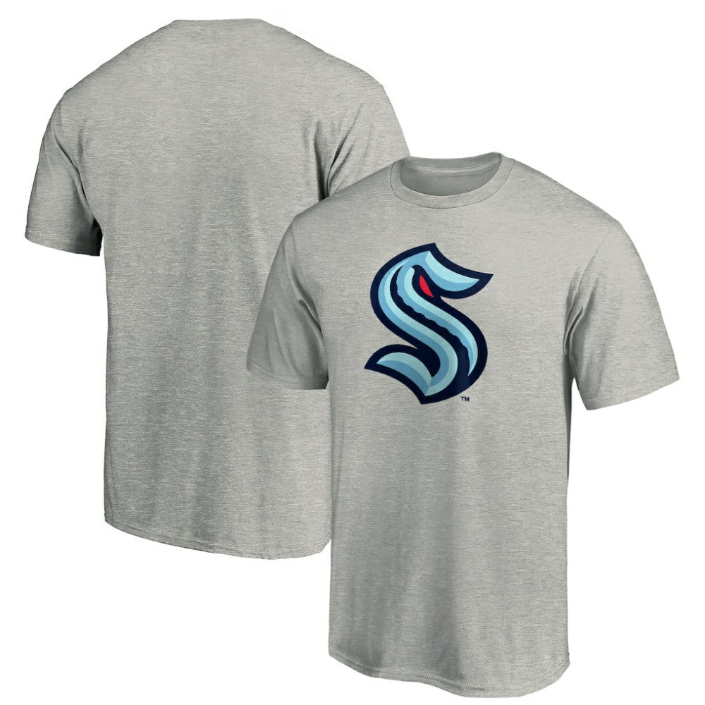 Seattle Kraken Primary Logo T-Shirt - Heathered Gray | US 4619634