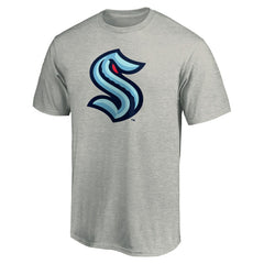 Seattle Kraken Primary Logo T-Shirt - Heathered Gray | US 4619634