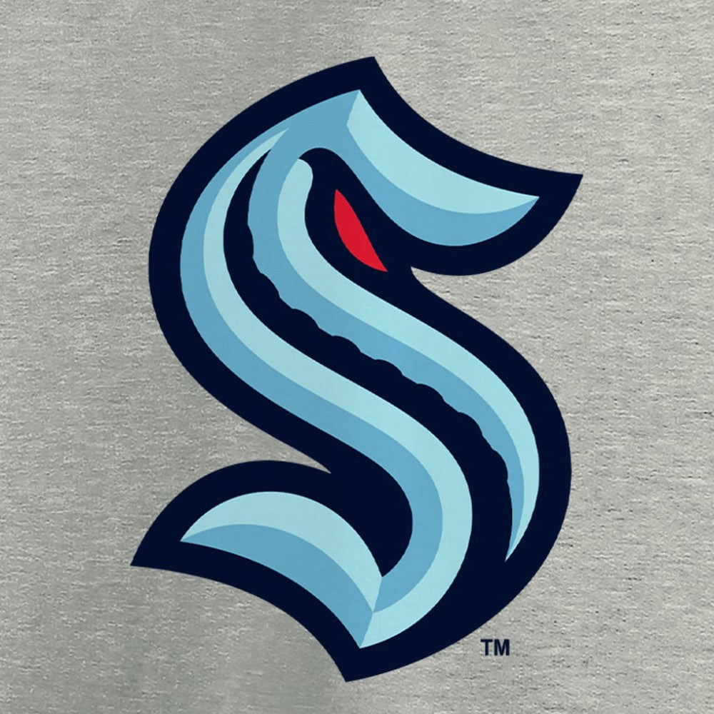 Seattle Kraken Primary Logo T-Shirt - Heathered Gray | US 4619634