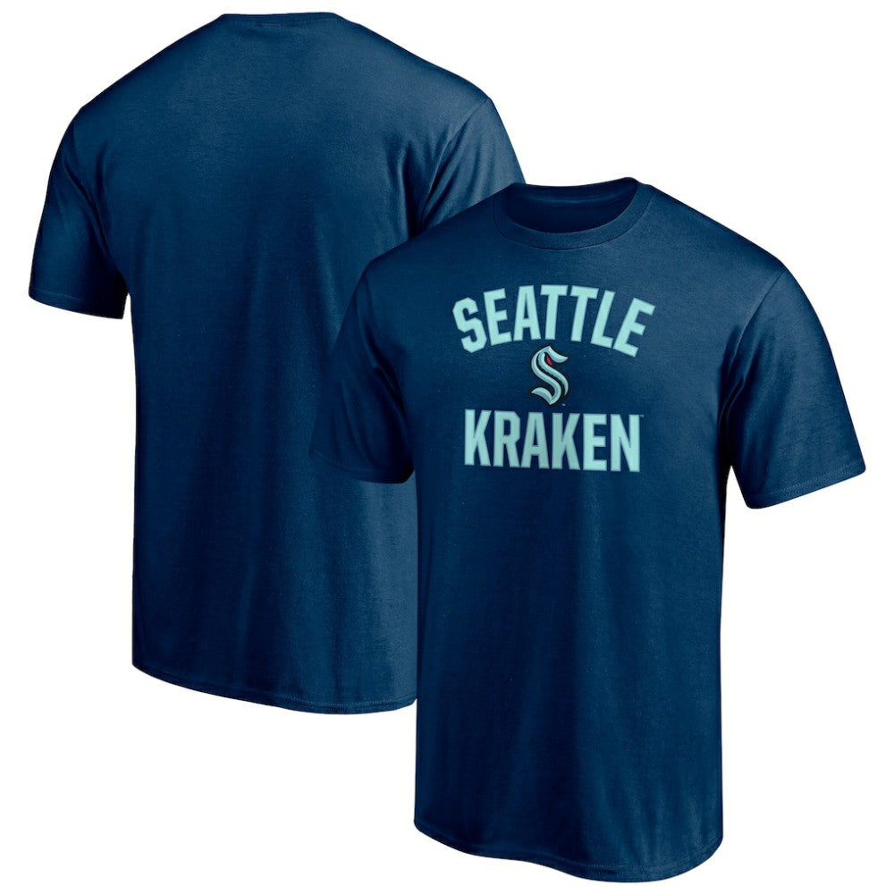 Seattle Kraken Victory Arch T-Shirt - Deep Sea Blue | US 4619639