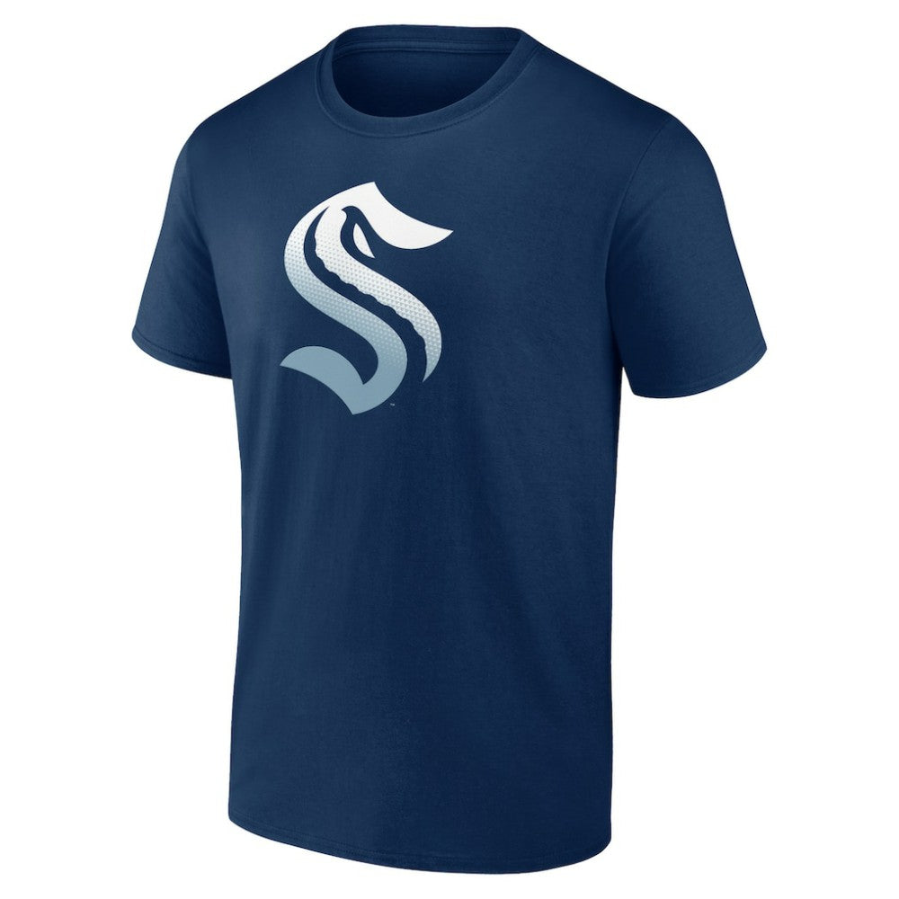 Seattle Kraken Gradient Logo T-Shirt - Deep Sea Blue | US 4619641