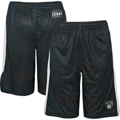 Brooklyn Nets Youth Scribble Dribble Baller Shorts Black outlet