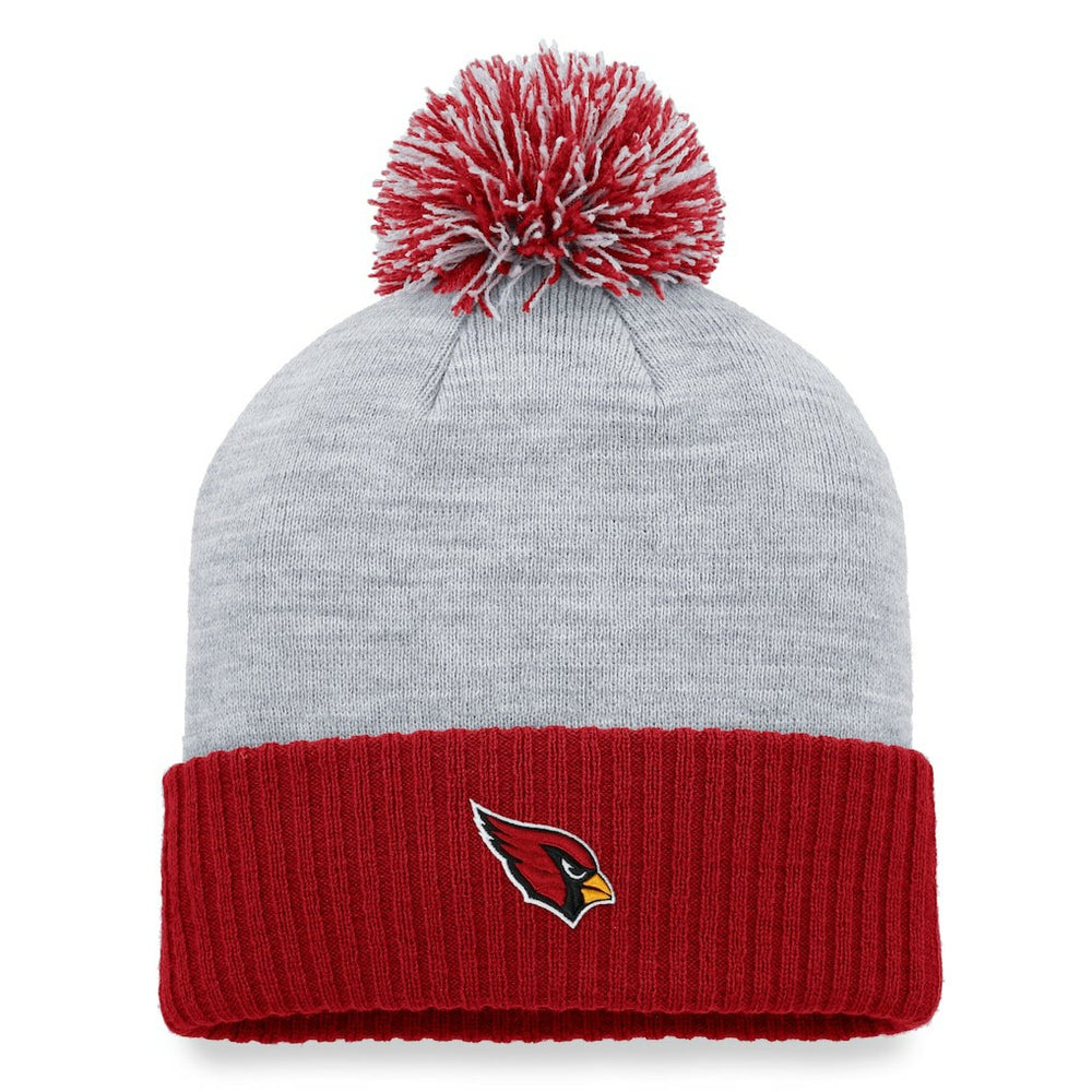 Arizona Cardinals Women's Ash Cuffed Knit Hat with Pom - Heather Gray Hats