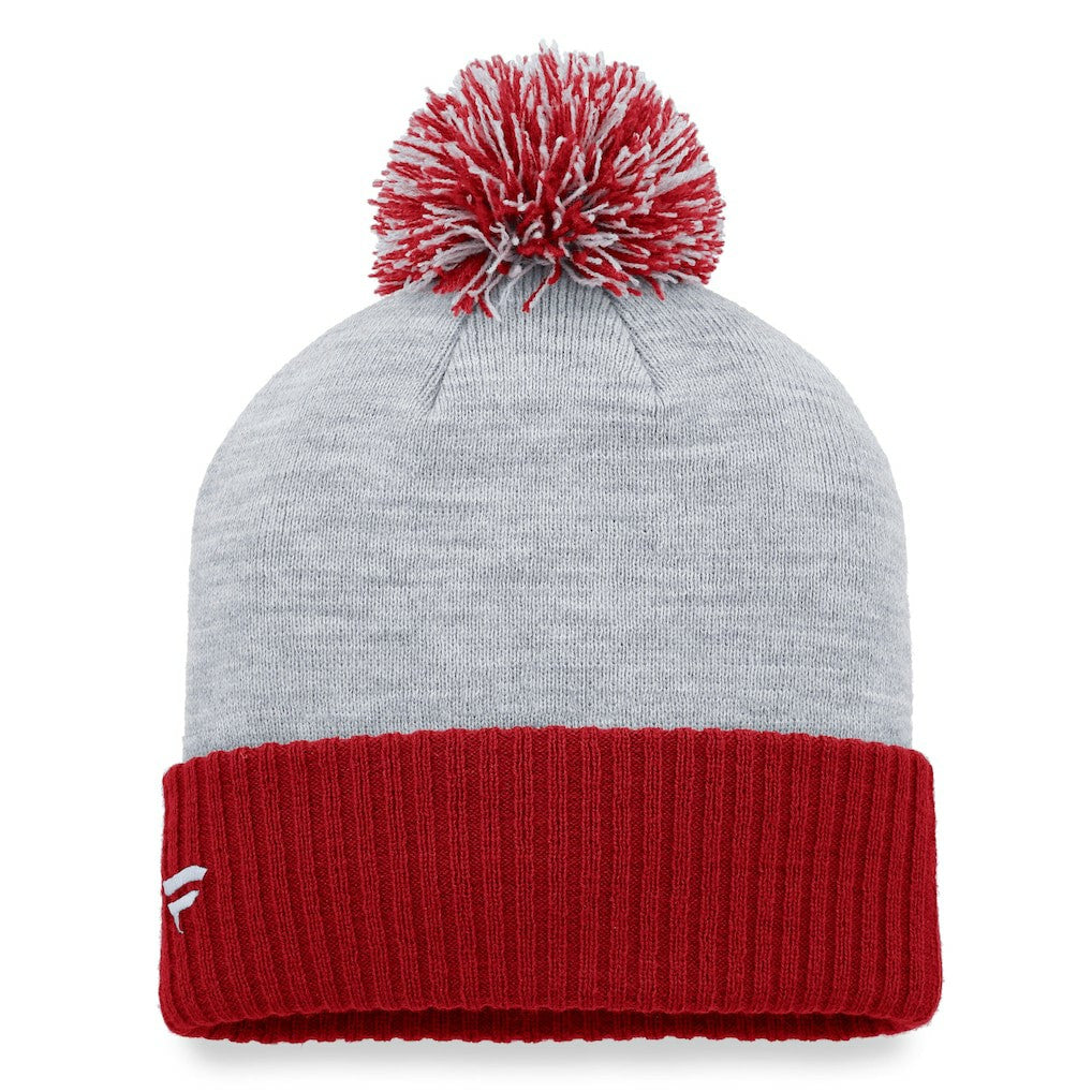 Arizona Cardinals Women's Ash Cuffed Knit Hat with Pom - Heather Gray Hats