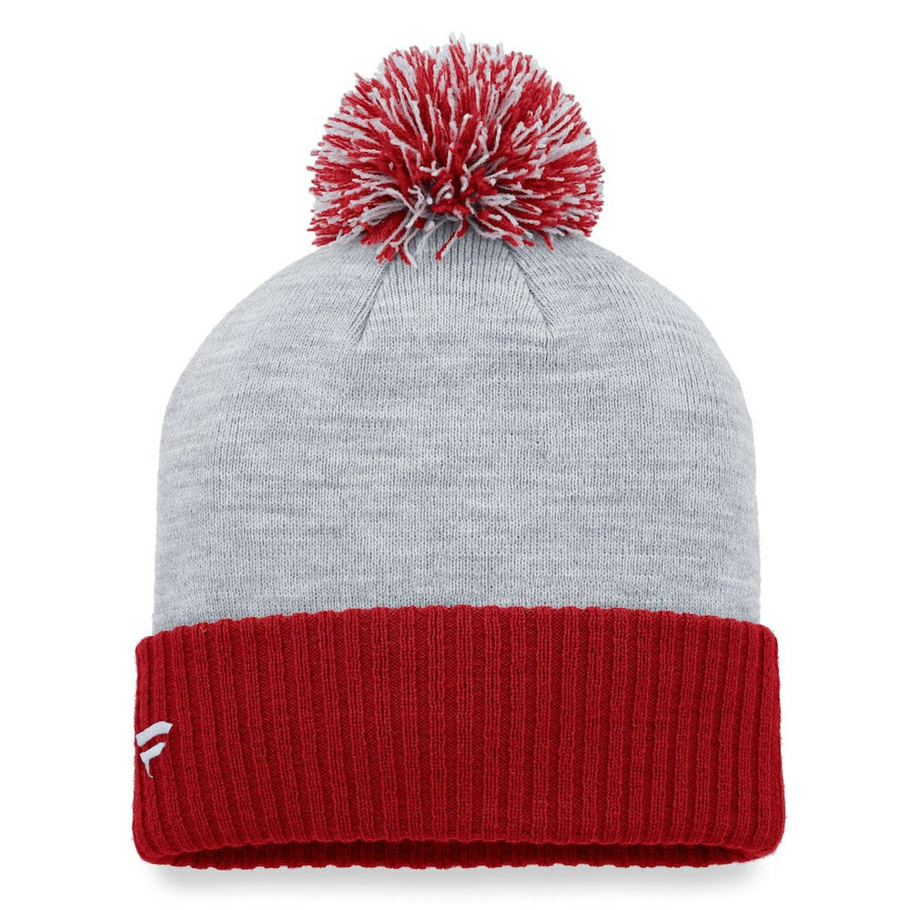 Arizona Cardinals Women's Ash Cuffed Knit Hat with Pom - Heather Gray Hats