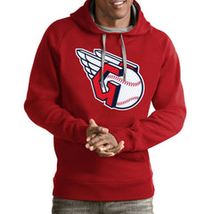 Cleveland Guardians Antigua Team Victory Pullover Hoodie - Red Hoodies