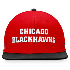 Chicago Blackhawks Fanatics Iconic Color Blocked Snapback Hat - Red/Black | US 4625796
