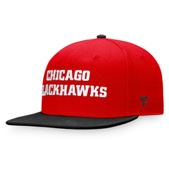 Chicago Blackhawks Fanatics Iconic Color Blocked Snapback Hat - Red/Black | US 4625796