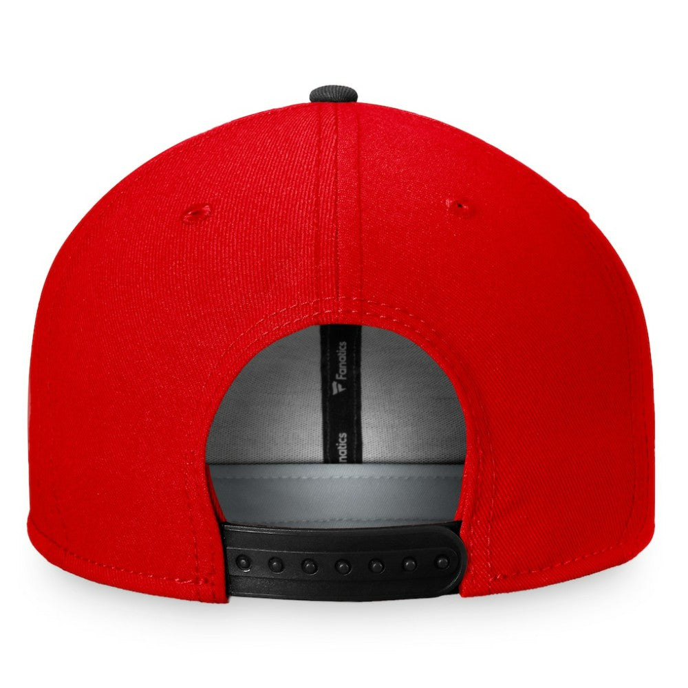 Chicago Blackhawks Fanatics Iconic Color Blocked Snapback Hat - Red/Black | US 4625796