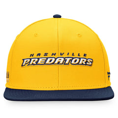 Nashville Predators Fanatics Iconic Color Blocked Snapback Hat - Gold/Navy | US 4625814