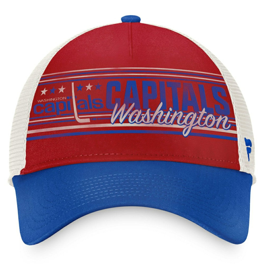 Washington Capitals Fanatics True Classic Retro Trucker Snapback Hat - Red/Royal | US 4625826