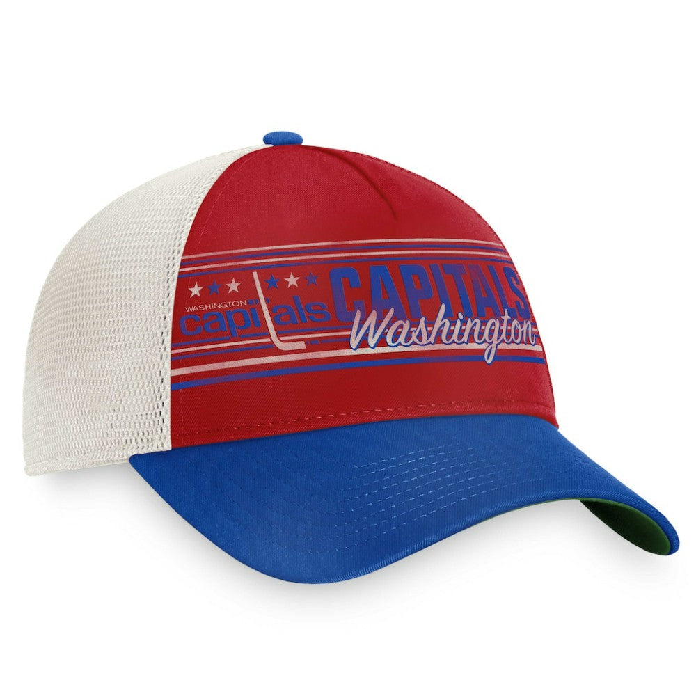 Washington Capitals Fanatics True Classic Retro Trucker Snapback Hat - Red/Royal | US 4625826