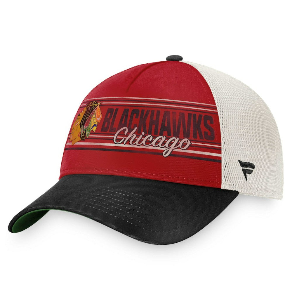 Chicago Blackhawks Fanatics True Classic Retro Trucker Snapback Hat - Red/Black | US 4625829
