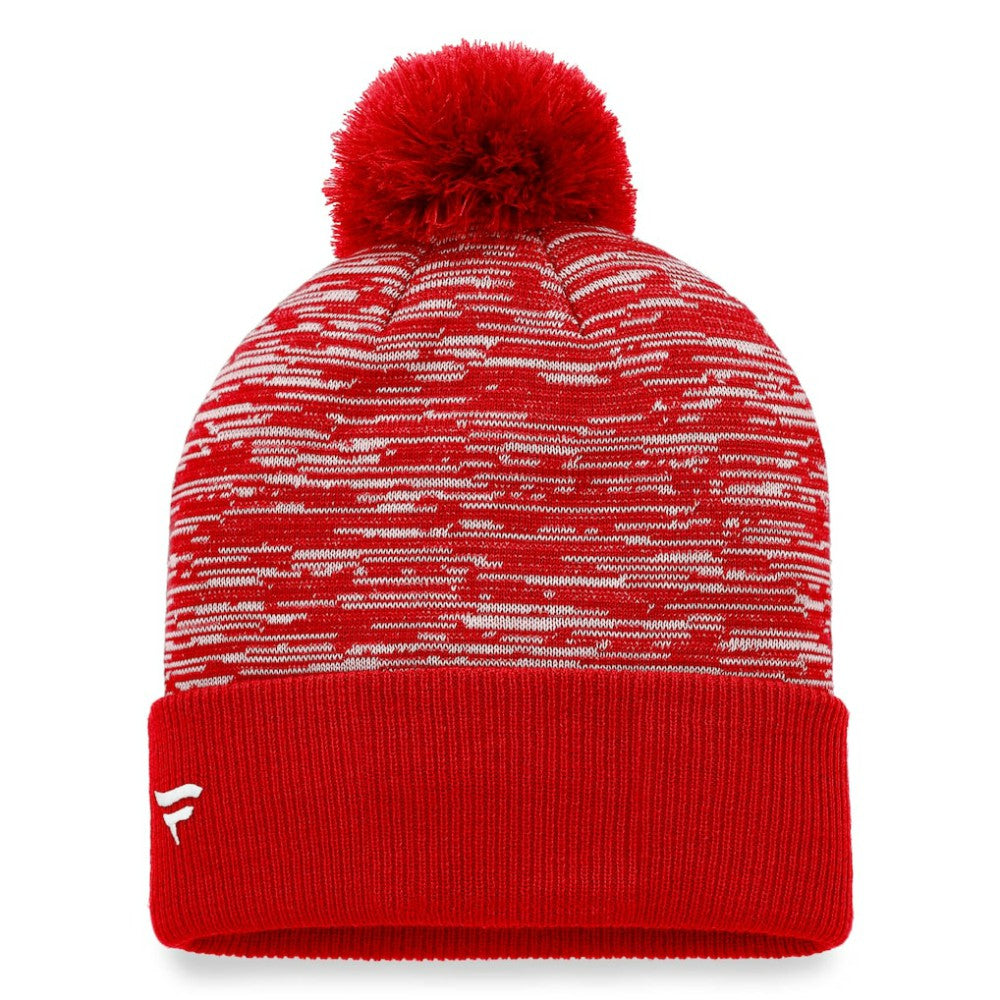 Chicago Blackhawks Fanatics Defender Cuffed Knit Hat with Pom - Red | US 4630298