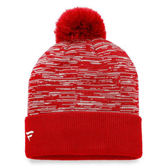 Chicago Blackhawks Fanatics Defender Cuffed Knit Hat with Pom - Red | US 4630298